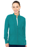 Med Couture 2660 Zip Front Warm-Up With Shoulder Yokes