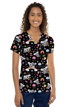 Med Couture 8564 Print Top-Koala